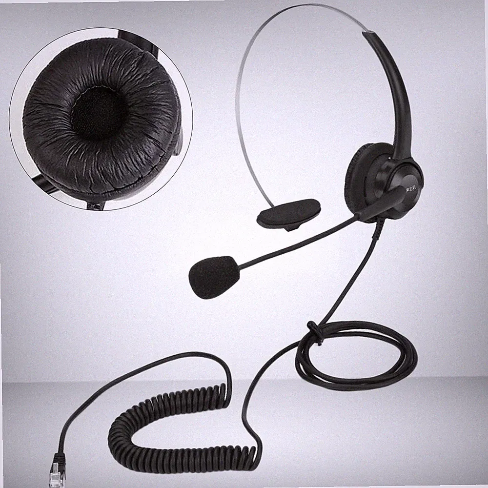Telefon-Headsets, Kopfhörer, Mikrofon, klare Anrufe für Bürotelefone