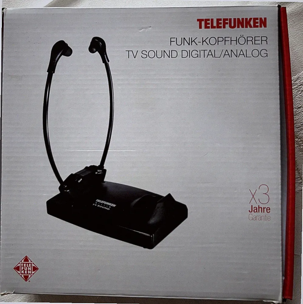 Telefunken Funk-Kopfhörer TV Sound Digital 2,3 MHz Tv
