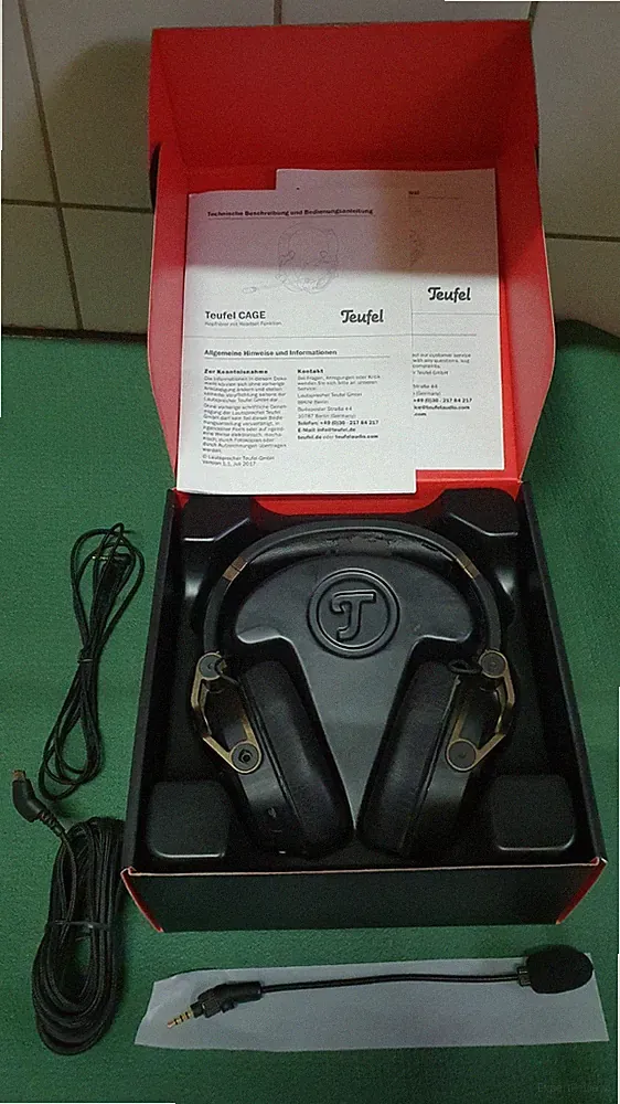 Teufel CAGE Gaming-HD-Headset Kopfhörer, USB, LED, OVP
