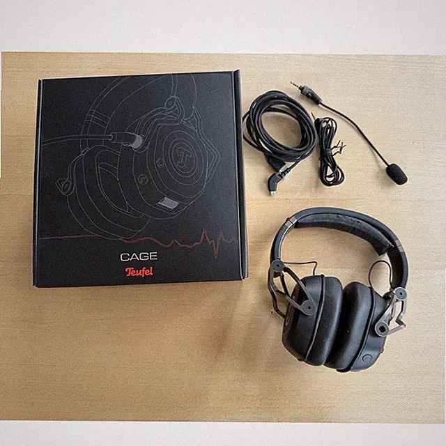 Teufel CAGE Gaming-Headset, abnehmbares Mikrofon, USB/3,5mm, Schwarz