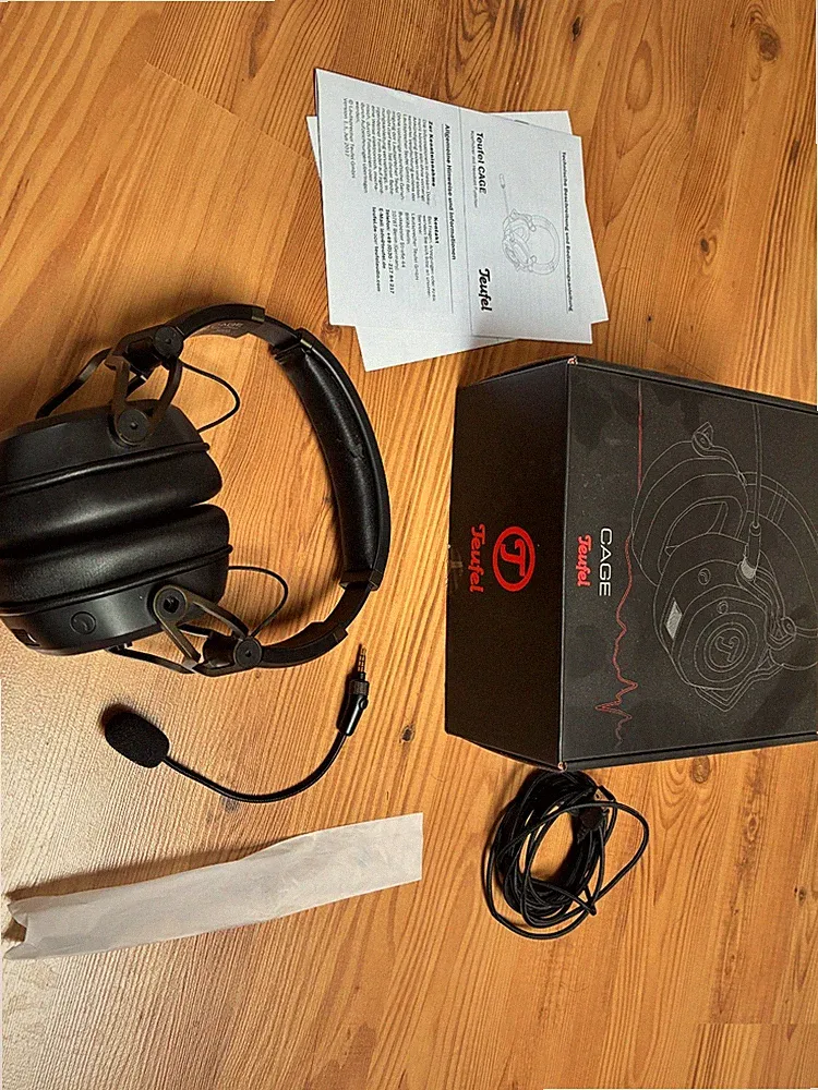 Teufel CAGE Gaming Headset Over-Ear mit Mikrofon & OVP - voll funktionsfähig
