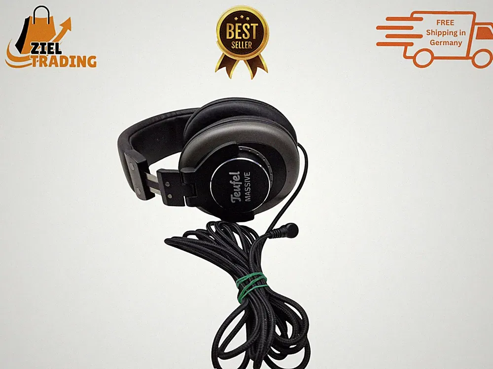 Teufel MASSIVE Over-Ear Kopfhörer Stereo 3,5mm Klinke Gebraucht Ohrpolster