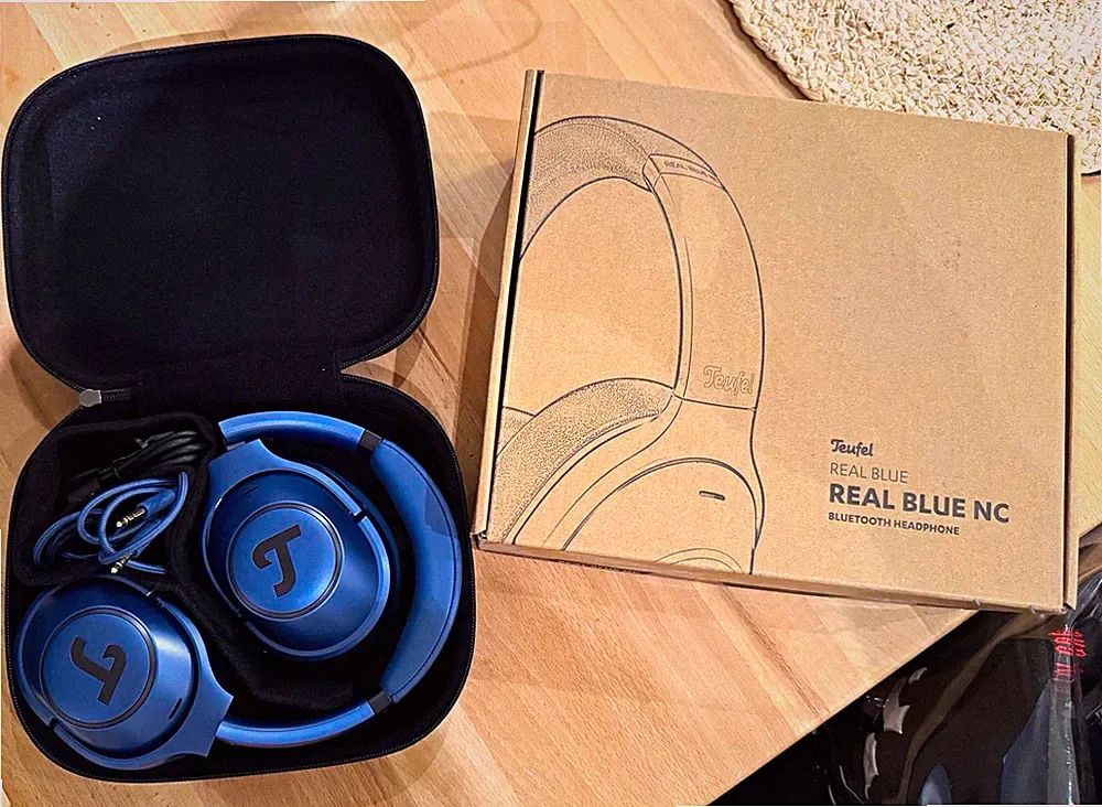 Teufel REAL BLUE NC Over-Ear Bluetooth Kopfhörer ANC Blau mit Etui