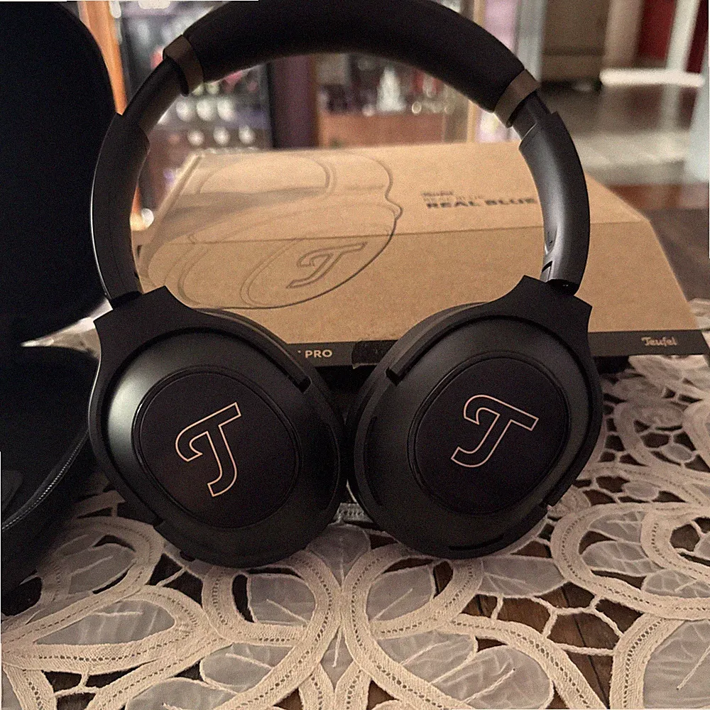 Teufel REAL BLUE PRO Over-Ear Bluetooth Kopfhörer ANC schwarz mit Case, Kabel