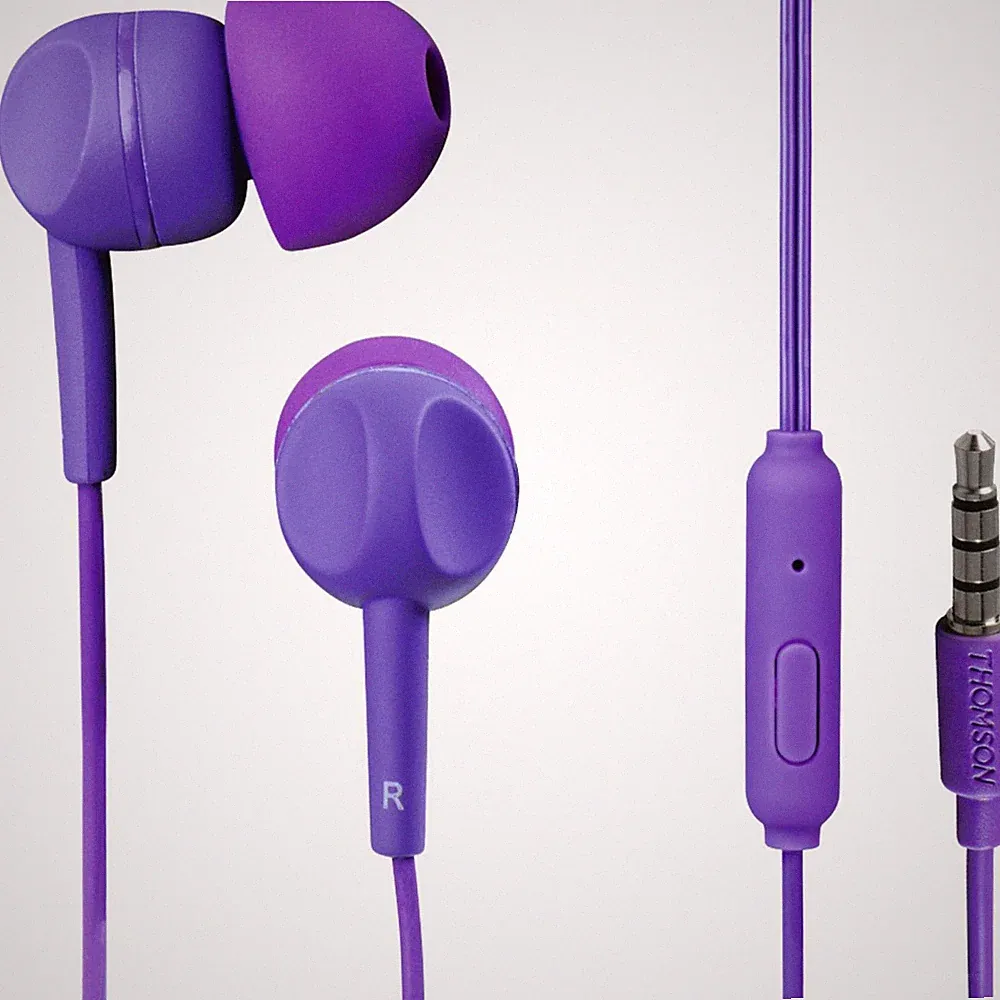 Thomson In-Ear Headset 3,5mm Klinke Ohrhörer Kopfhörer Mikrofon Fernbedienung