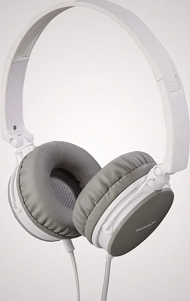 Thomson Kopfhörer HED2207 WH/GR On-Ear Headset Mikrofon faltbar 3,5mm