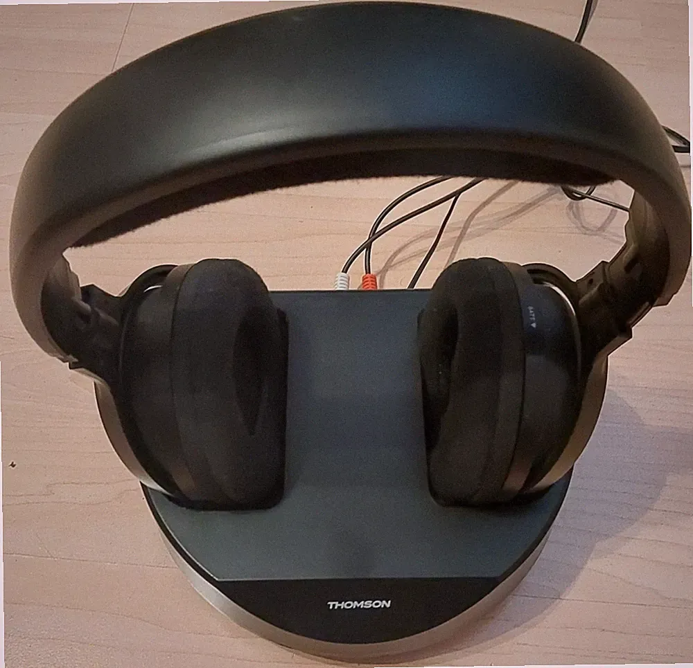 THOMSON WHP3001BK, Over-ear Kopfhörer Schwarz Fernsehkopfhörer