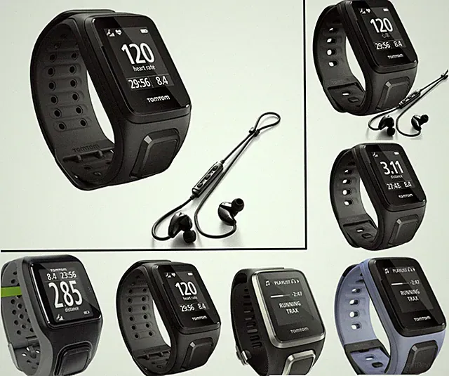 TomTom Multisport Runner 2 Spark Cardio Music Fitness Laufuhr Musik GPS Sportuhr