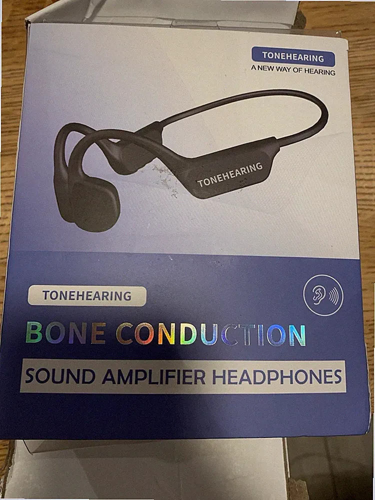 Tonehearing Knochenschall Kopfhörer Bone Conduction Sound Amplifier In-Ear OVP