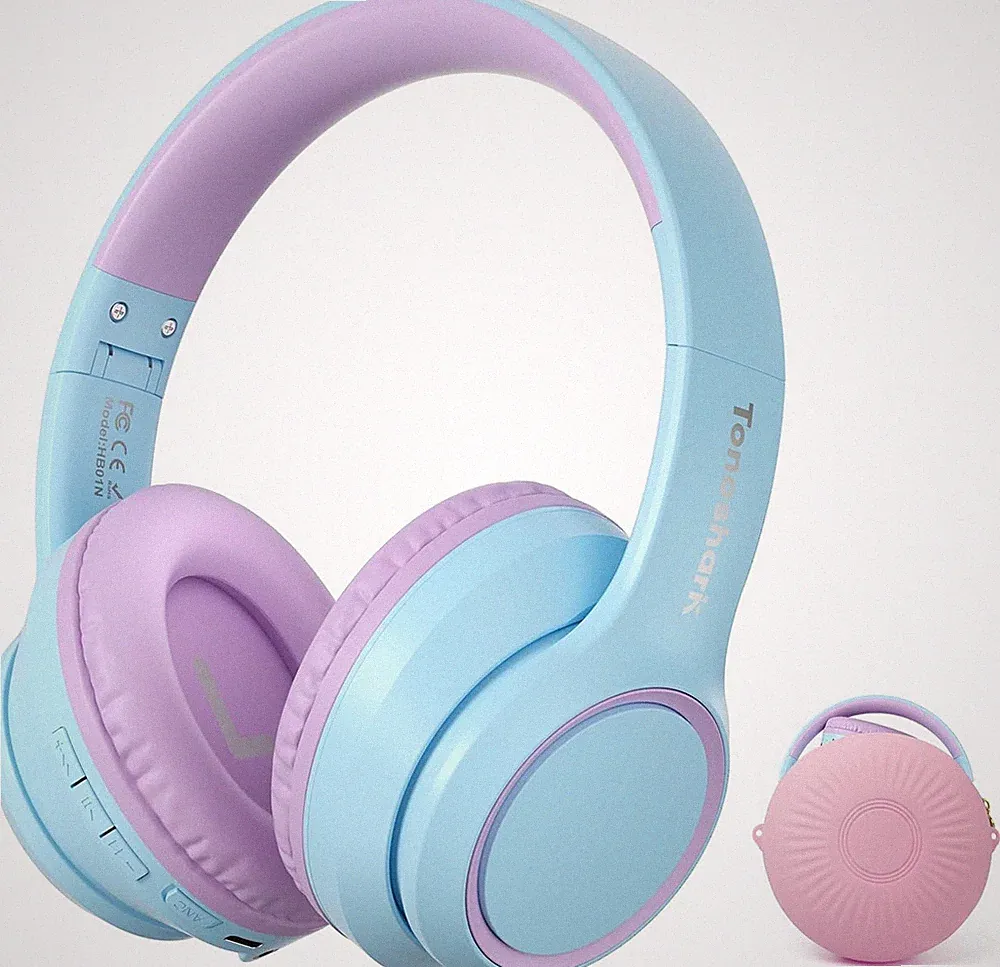 Tonoshark Bluetooth Kopfhörer Kinder Over-Ear 60h Spielzeit Langlebig