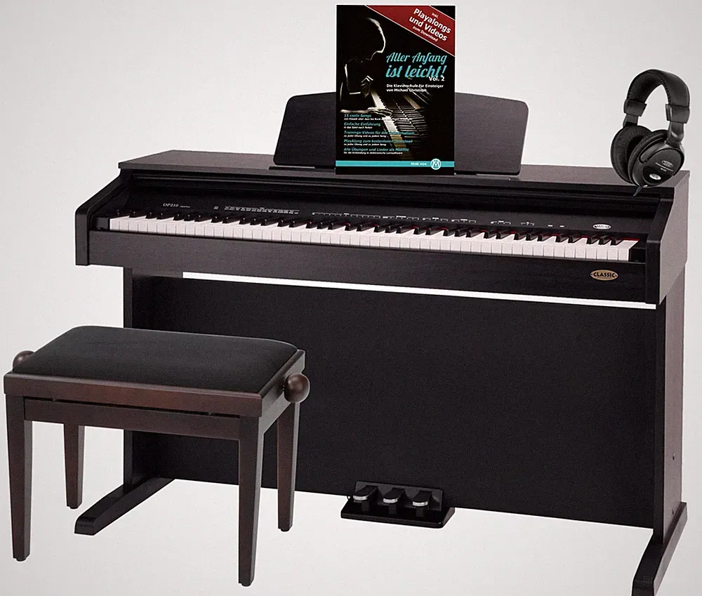 Top Anfänger Kinder Digitalpiano 88 Tasten Rosenholz Pianobank Kopfhörer Noten