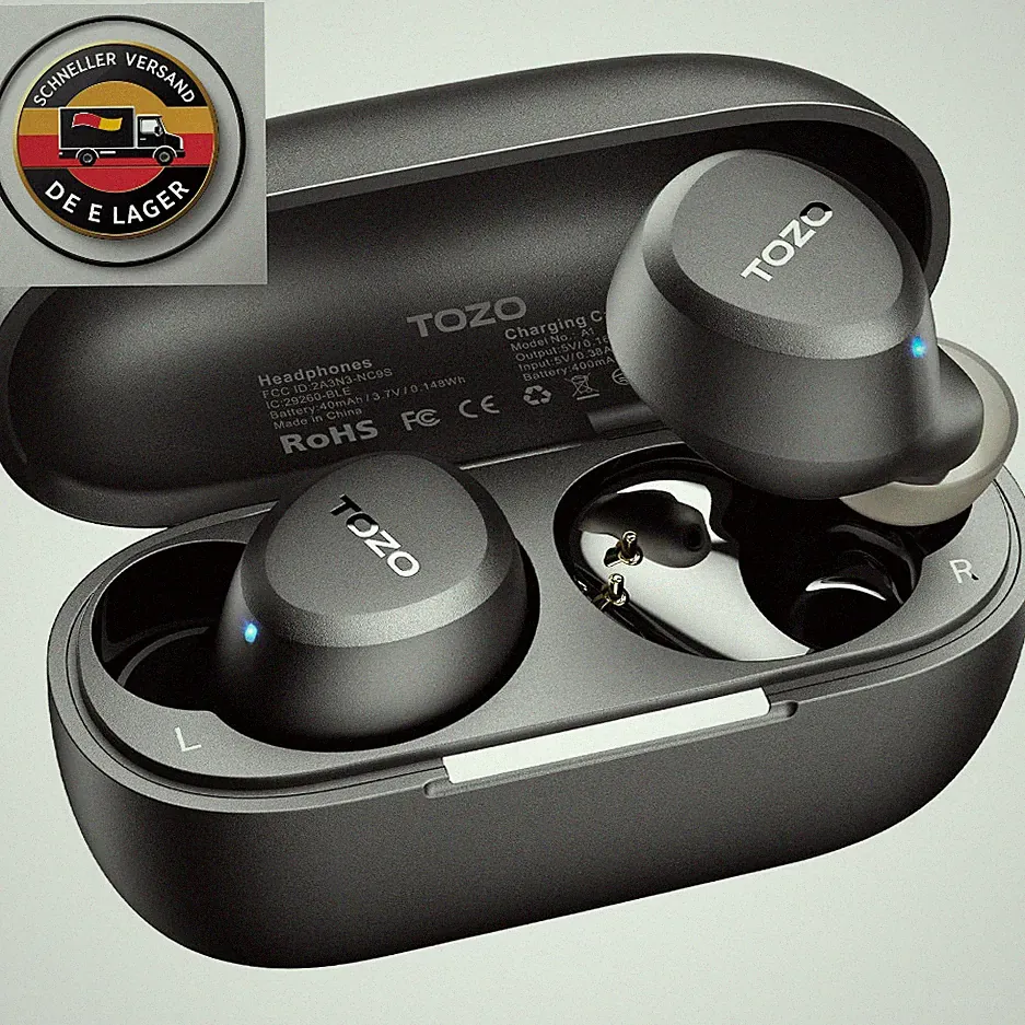 TOZO A1 Bluetooth Kopfhörer 32 Std. Wiedergabe