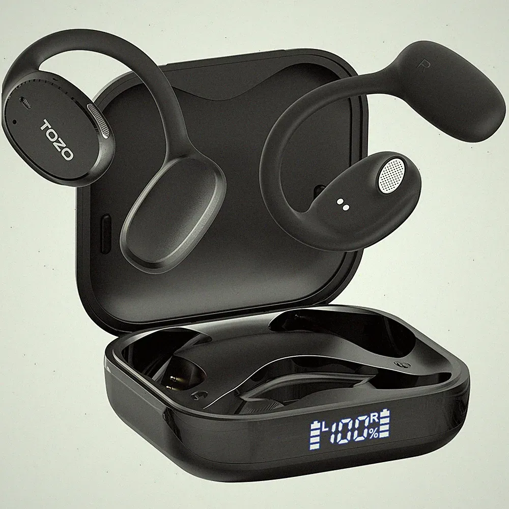 TOZO AI Translation Open-Ear Bluetooth-Kopfhörer – Komfortabler Tragekomfort