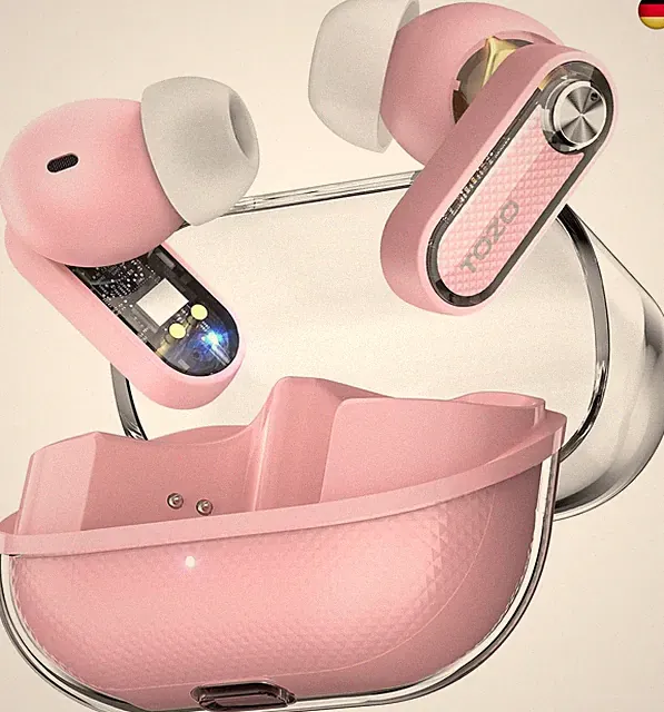 TOZO Crystal Pods Kopfhörer Kabellos Bluetooth 5.4 Bluetooth Kopfhörer, Hybrid A