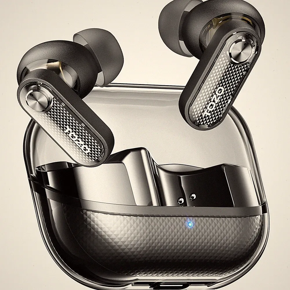 TOZO - Crystal Pods mit Hybrid ANC-Mode In-Ear-Kopfhörer Bluetooth 5,4
