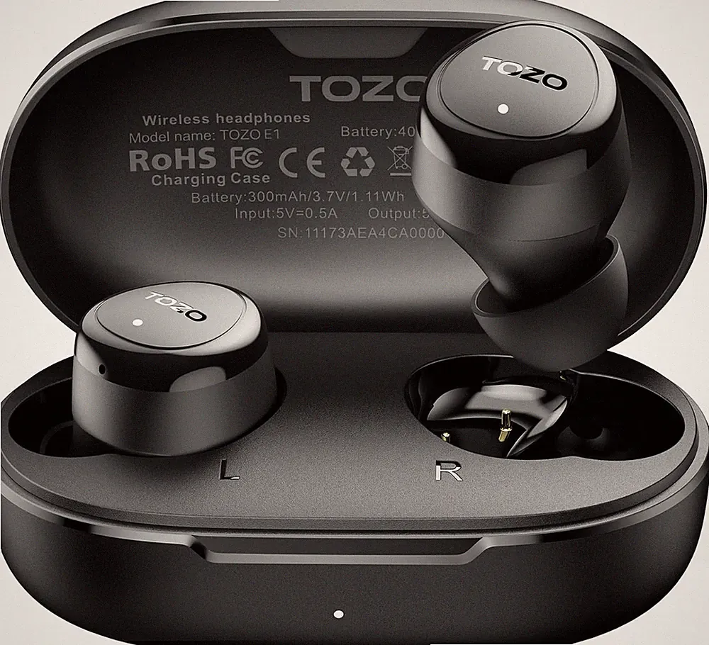 TOZO E1 Kopfhörer Kabellos Bluetooth 5.3 Bluetooth Kopfhörer, in Ear Kopfhörer M