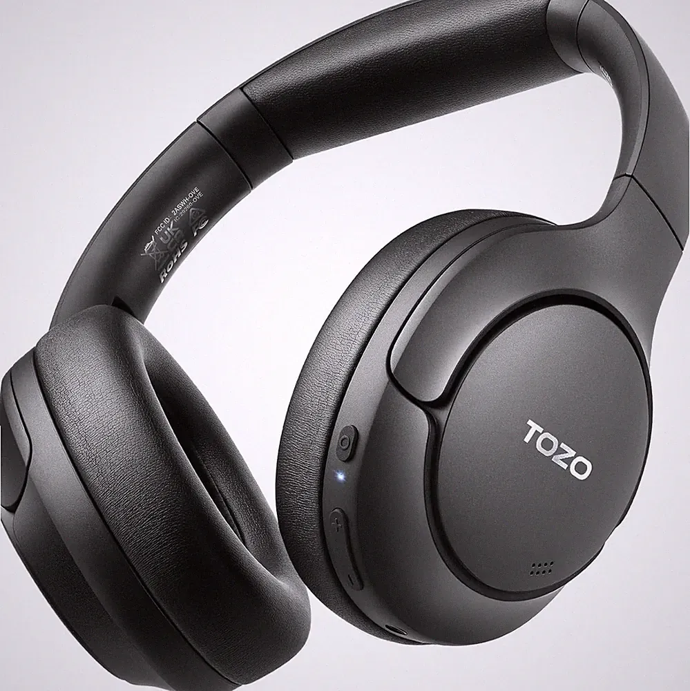 TOZO HT2 Hybrid Active Noise Cancelling Kopfhörer Hi-Res Audio 60H Spielzeit