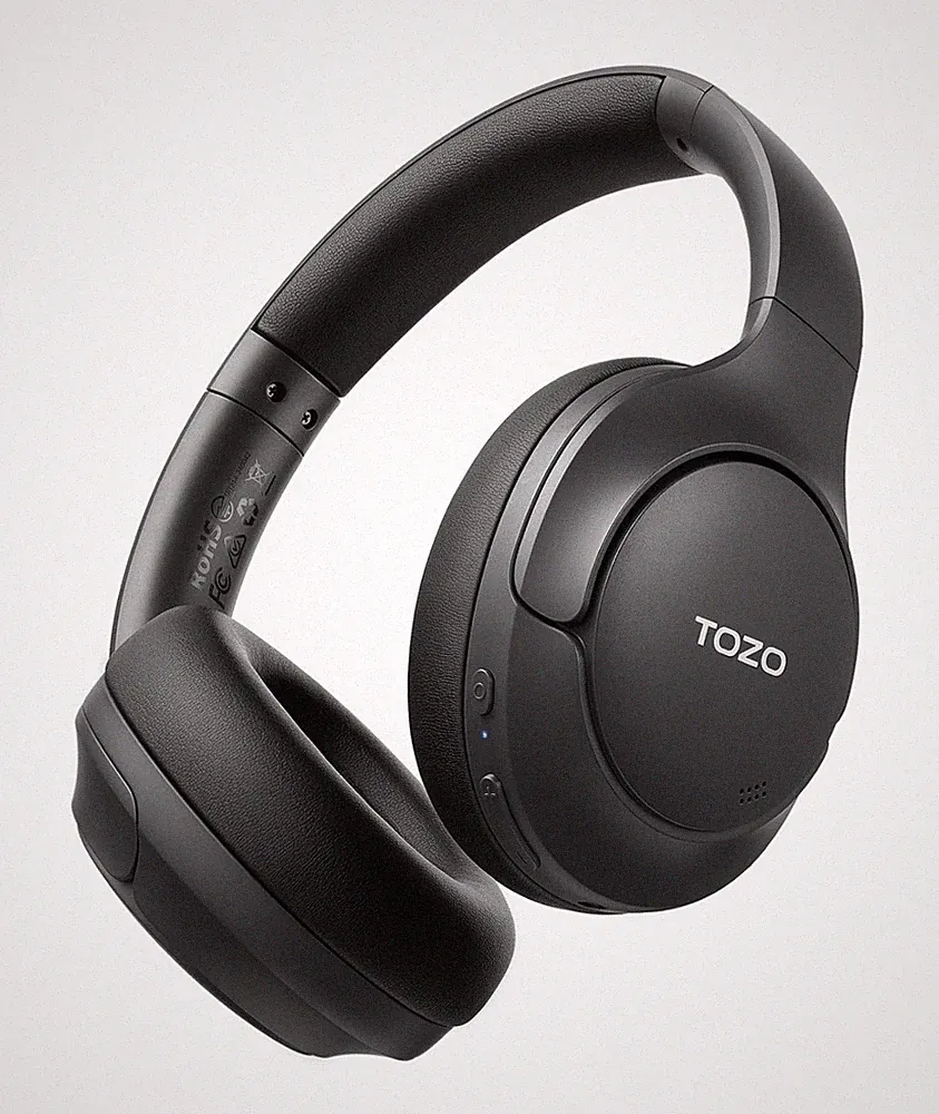 TOZO HT3 ANC Wireless Kopfhörer 90H Akku 5 Mikrofon Hi-Res Over Ear Schwarz BT5.0