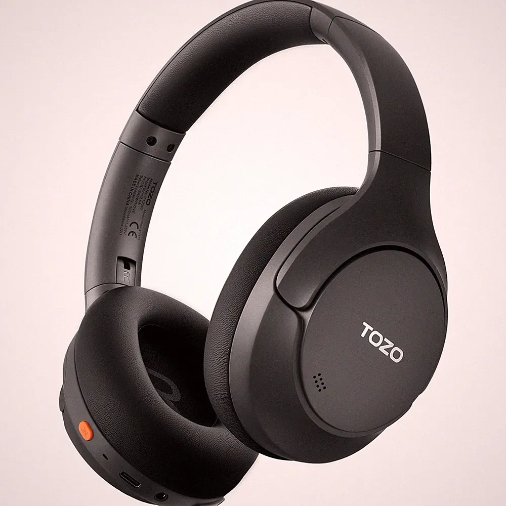 TOZO HT3 Over-Ear Kopfhörer Kabellos Bluetooth 6.0 mit Hybrider ANC, Hi-Res