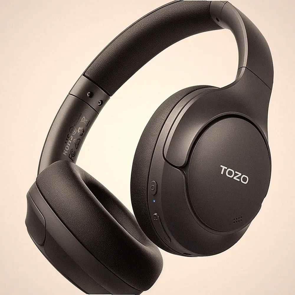 TOZO HT3 Over-Ear Kopfhörer Kabellos Bluetooth mit Geräuschunterdrückung 32 Ohm
