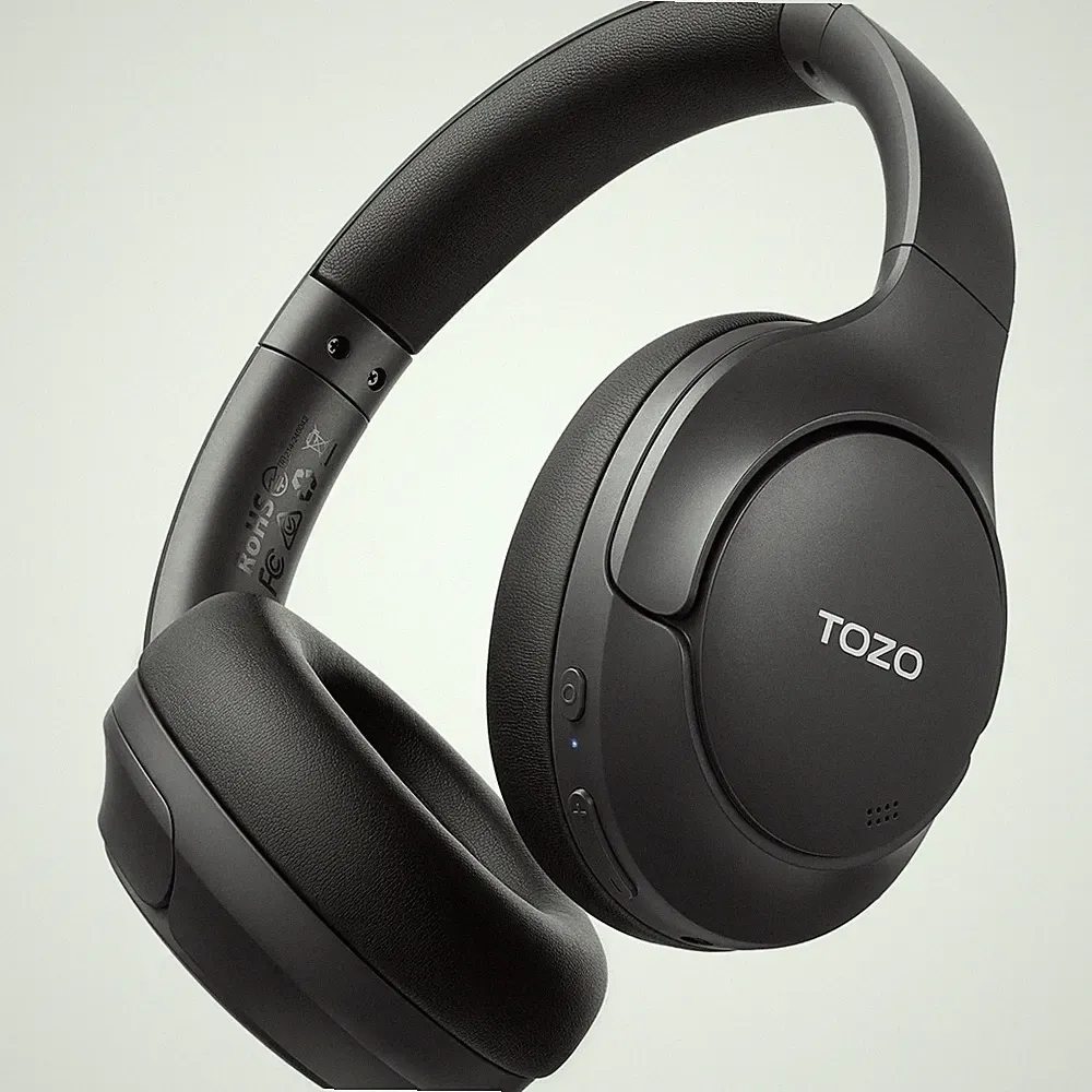 TOZO HT3 Over-Ear Kopfhörer Kabellos Bluetooth mit Geräuschunterdrückung, Hi-Res