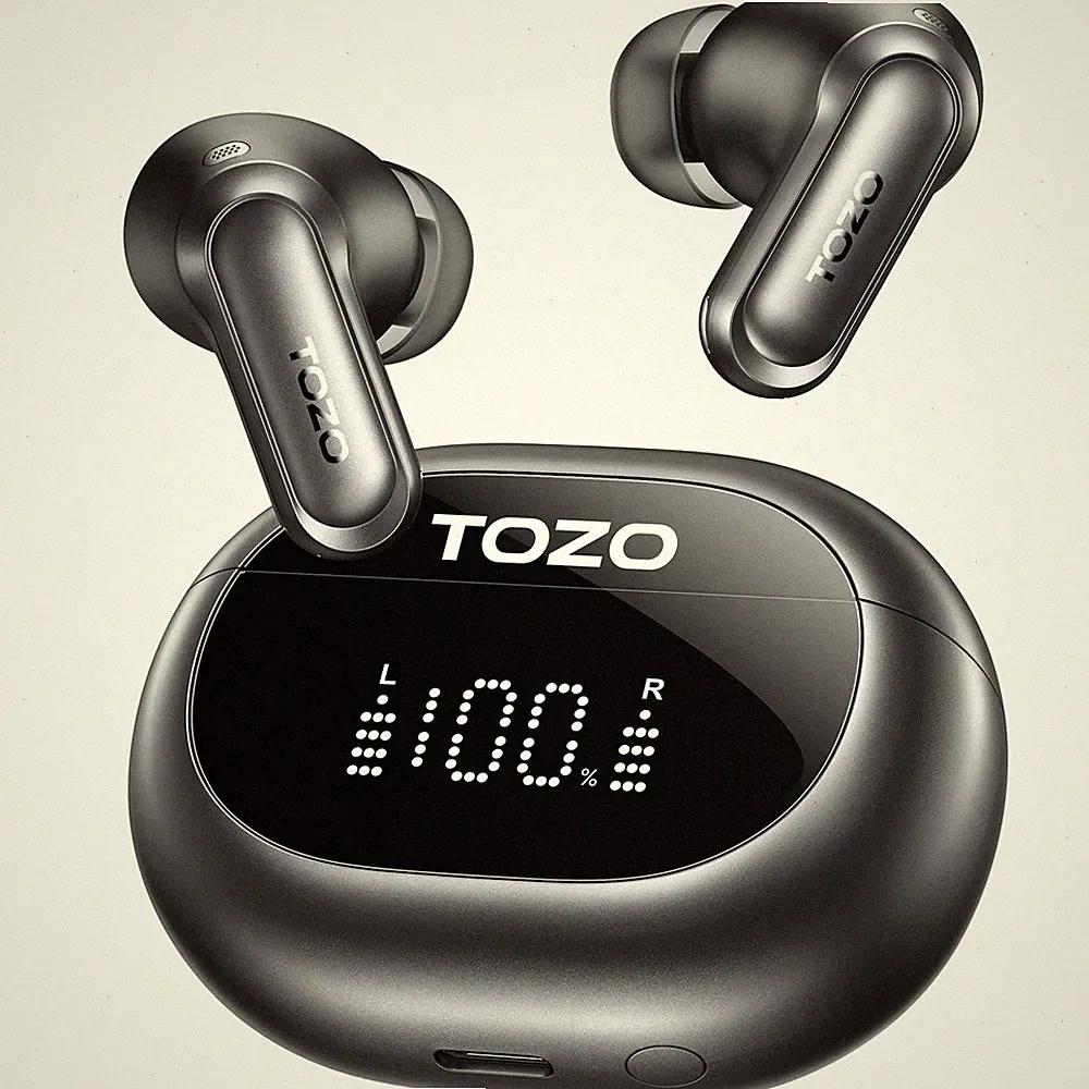 TOZO NC20 Kabellose Ohrhörer mit 6 Mics aktiver Geräuschunterdrückung, IPX8
