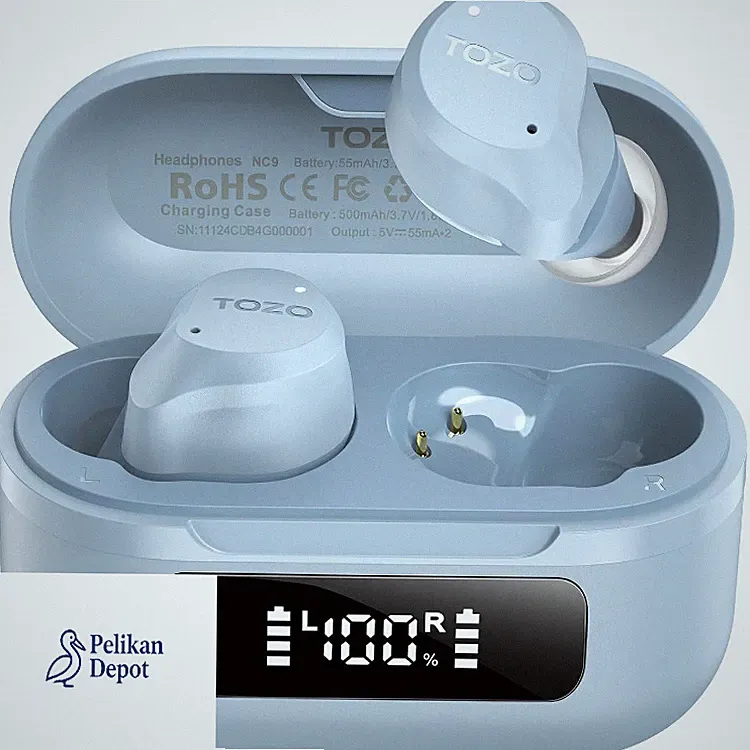 TOZO NC9 Bluetooth Kopfhörer In Ear mit Hybrid ANC 45dB 6 Mikro