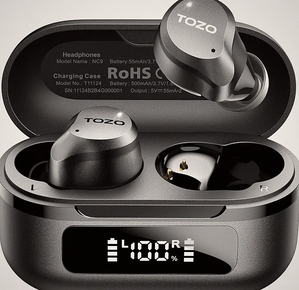 TOZO NC9 in Ear Kopfhörer Kabellos Bluetooth 5.3 Mit Hybrid Active Noise Cancell