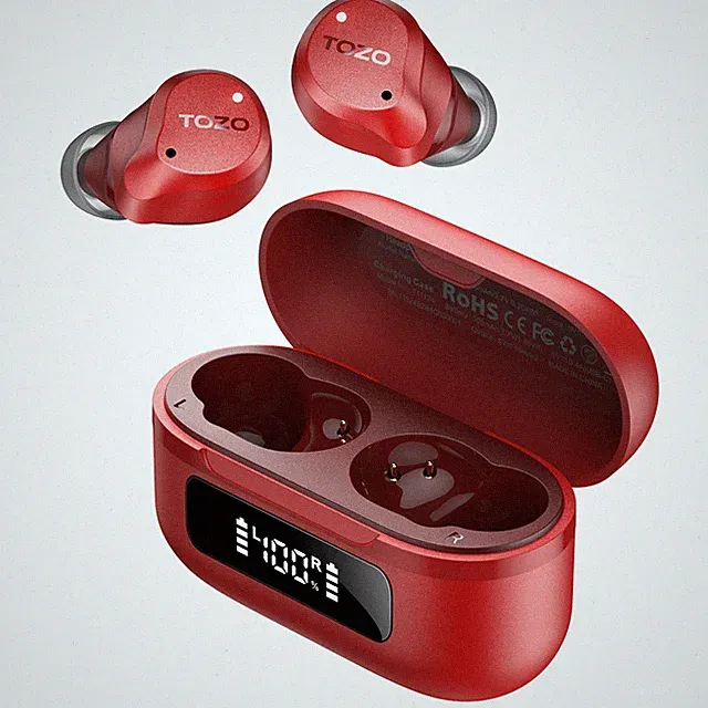 TOZO NC9 Kabellose In Ear Bluetooth Kopfhörer Hybrid ANC 45dB 6 Mikrofone,IPX8