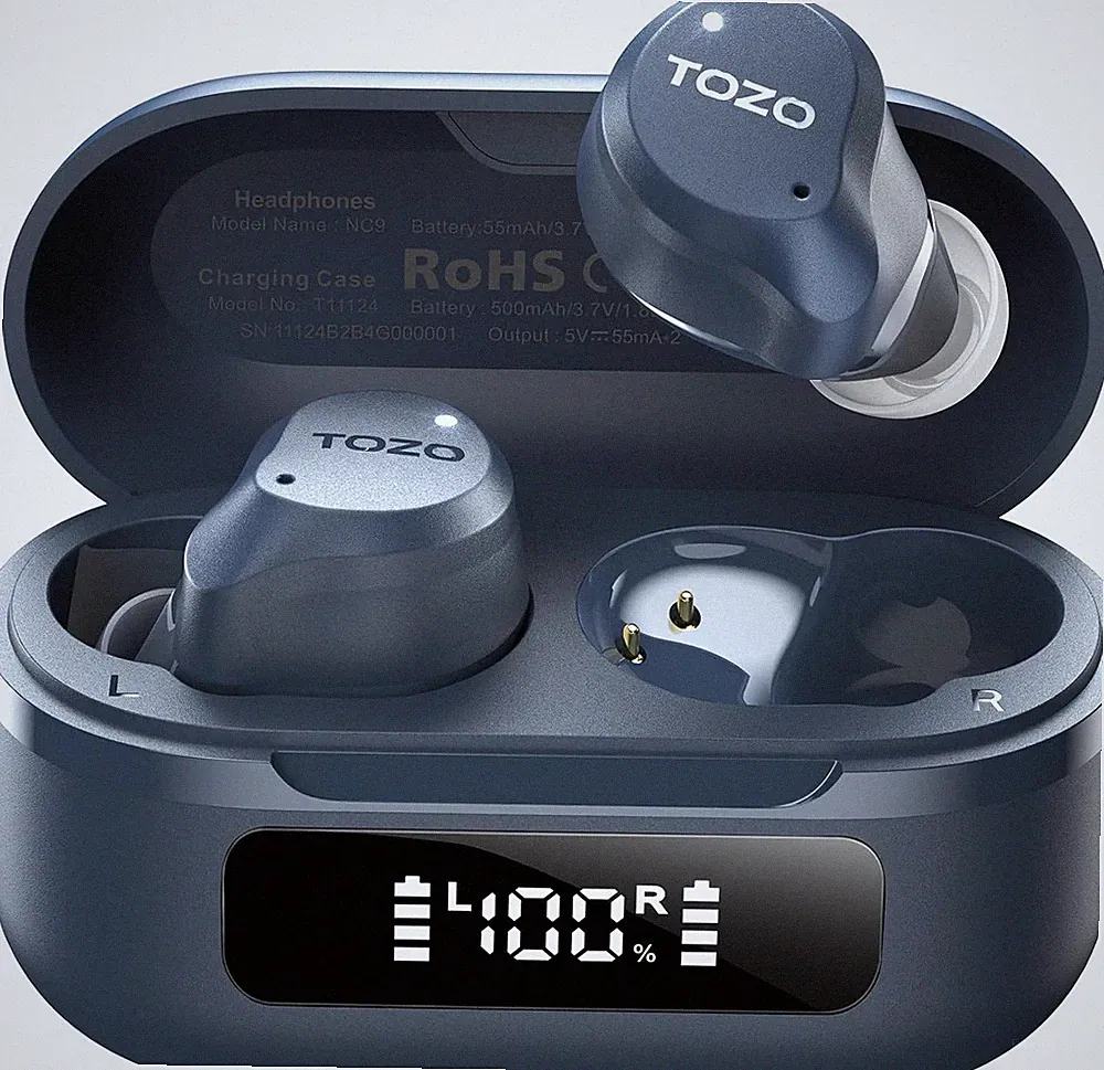 TOZO NC9 Kabellose In Ear Bluetooth Kopfhörer Hybrid ANC 45dB