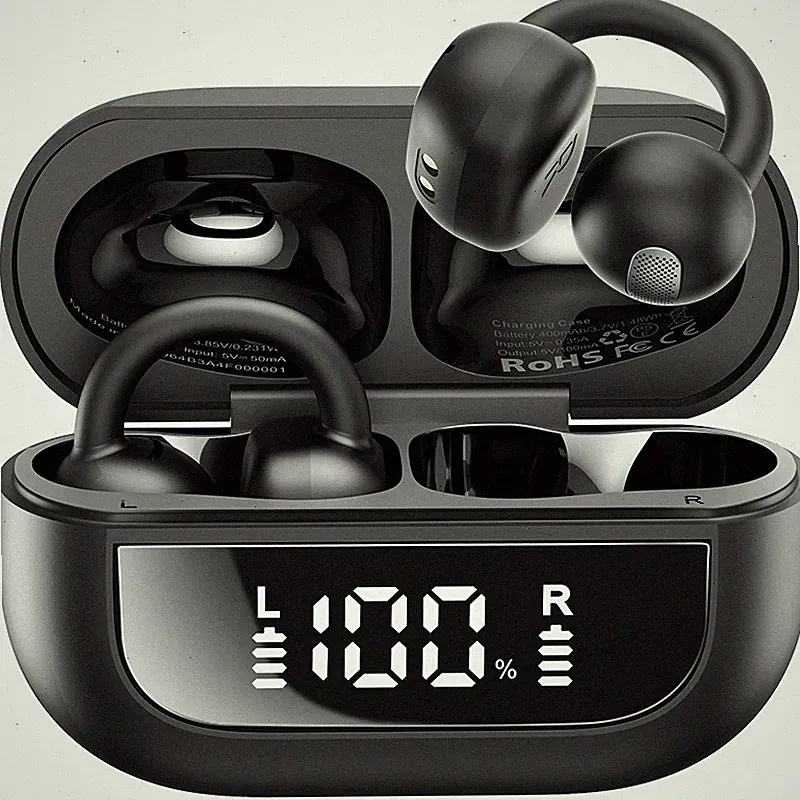 TOZO Open-Ear kabellose Bluetooth 5.4-Kopfhörer, personalisierbare EQs per APP
