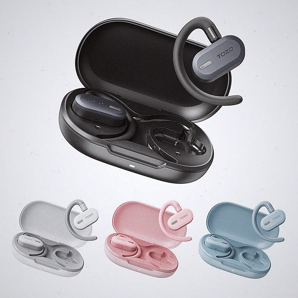 TOZO Open-Ear Sport Kopfhörer Kabellos, Bluetooth Ohrhörer mit Tiefem Bass, IPX6