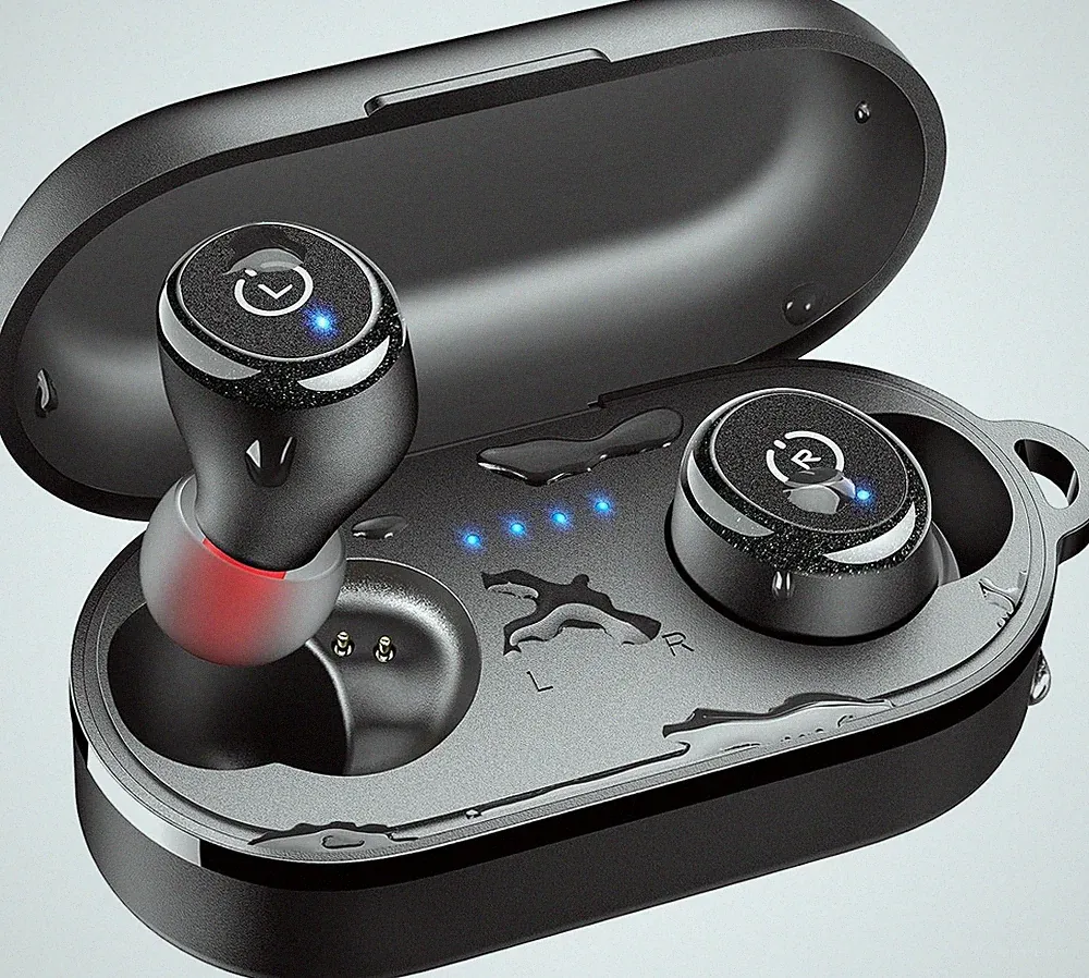 TOZO T10 Bluetooth Kopfhörer Kabellos Ergonomisch mit App-Steuerung 55 Std.