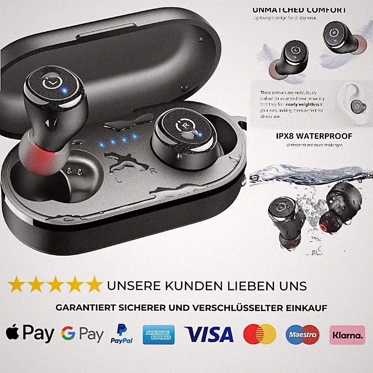 TOZO T10 Kabellose In-Ear Kopfhörer 55 Std. ENC