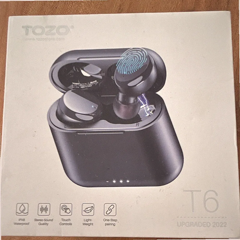 TOZO T6 Bluetooth In-Ear-Kopfhörer, Schwarz