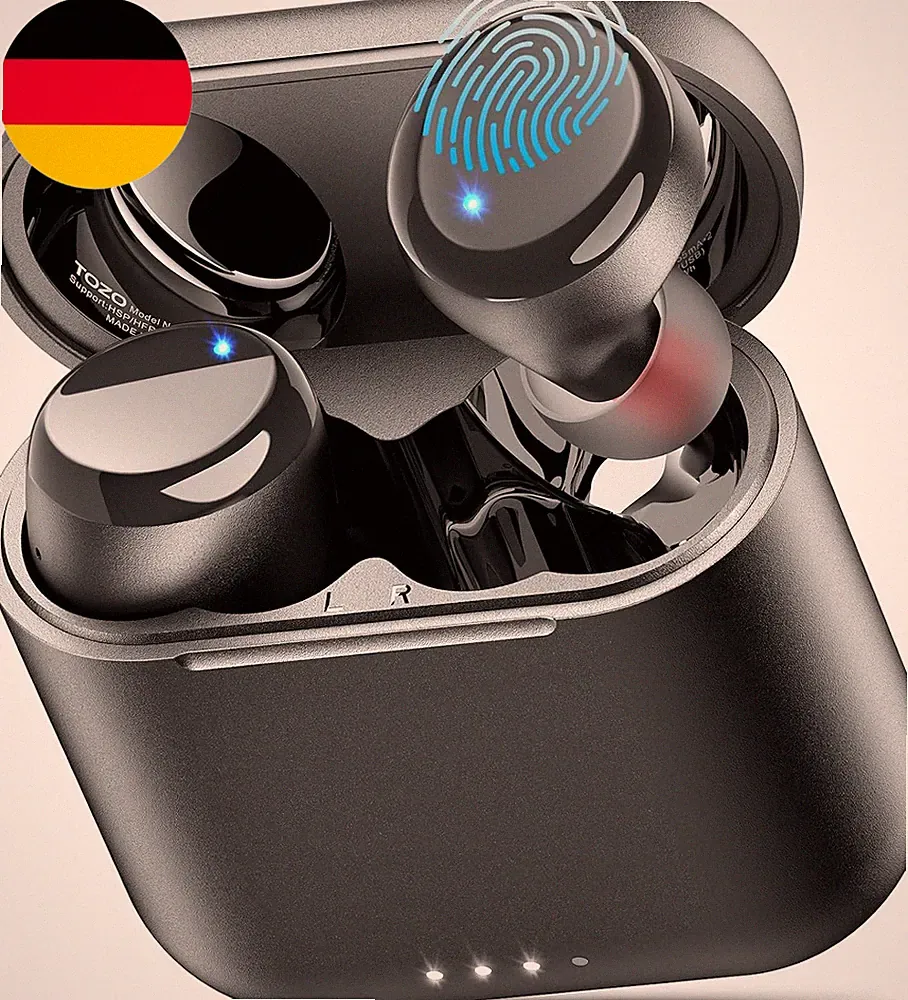 TOZO T6 Kopfhörer Kabellos Bluetooth 5.3 Bluetooth Kopfhörer, in Ear Kopfhörer 5