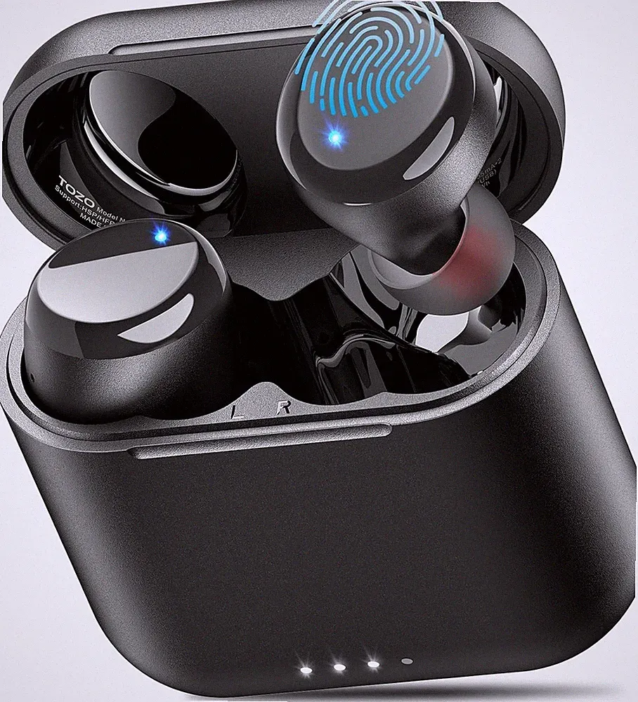 TOZO T6 Schwarz Bluetooth 5.3 Wireless Earbuds In Ear Kopfhörer IPX8 Wasserdicht