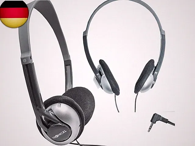 TronicXL Fernseh Kopfhörer 6m langes Kabel Kopfbügel kompatibel mit für Fe