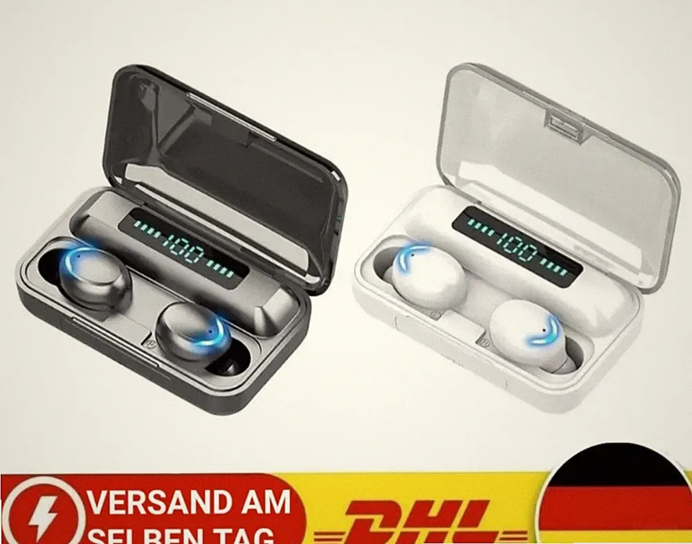 True Wireless Earbuds mit Power Bank - Handy Kopfhörer Kabellos Bluetooth 5.0
