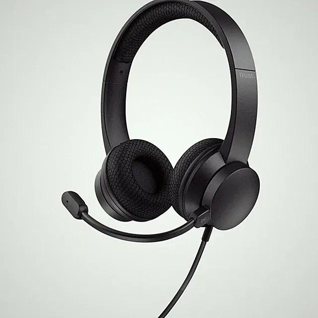 Trust Ayda Computer On Ear Headset kabelgebunden Stereo Schwarz Noise Cancel...