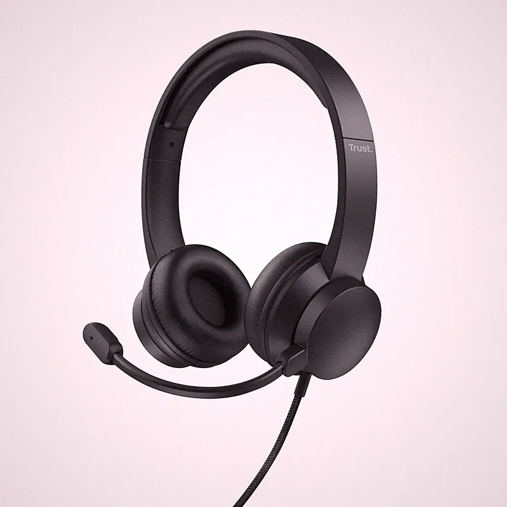 Trust RYDO Kabelgebunden On-Ear Kopfhörer mit Mikrofon USB Stereo Headset