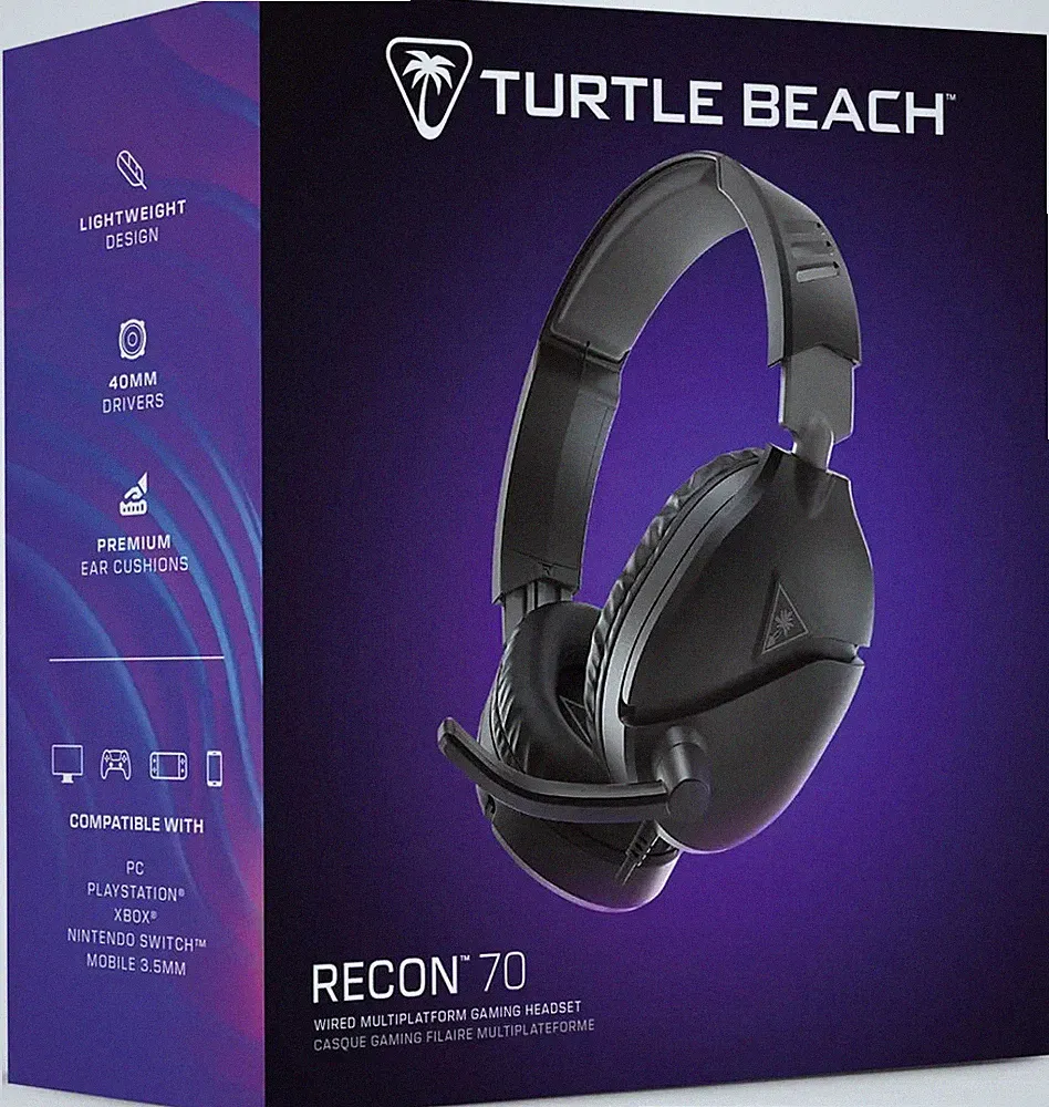 Turtle Beach Recon 200 Gen 2 Kabelgebundenes Gaming-Kopfhörer - Schwarz