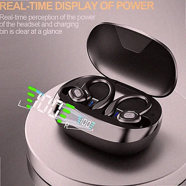 TWS Handy Bluetooth Kopfhörer 5.3 Stereo Sport Kabellos Headset mit Mikrofon Neu