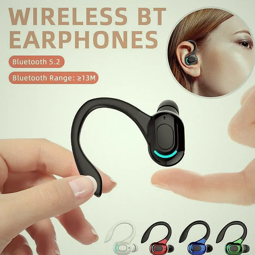 TWS Handy Kopfhörer Bluetooth 5.2 Stereo Sport Kabellos Headset mit Mikrofon Neu