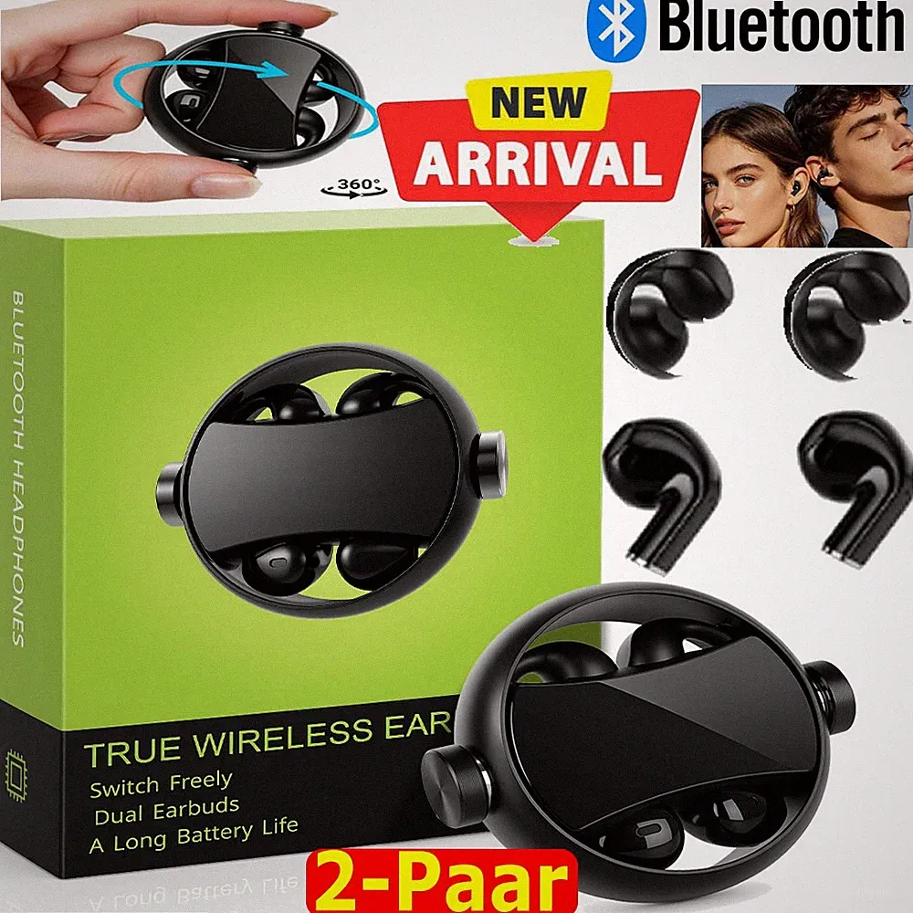 TWS Open-Ear Clip-Kopfhörer Kabellos IPX7 HiFi Sound ENC Bluetooth Kopfhörer