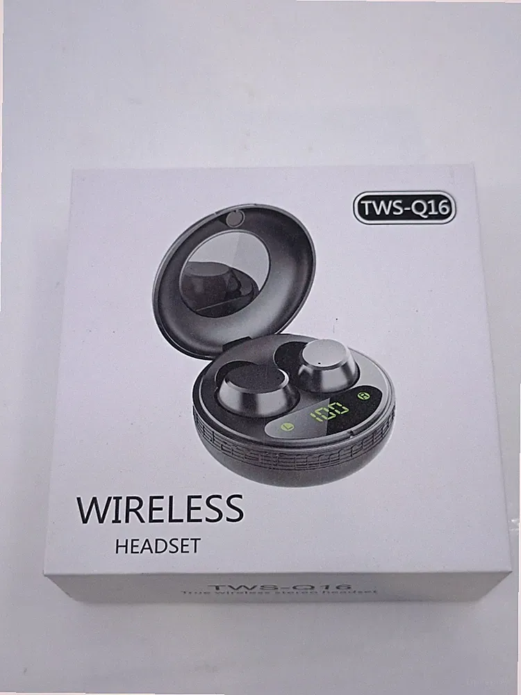 TWS-Q16 Wireless Kopfhörer Bluetooth 5.0 In-Ear StereoHeadset Schwarz LED_0,14_5