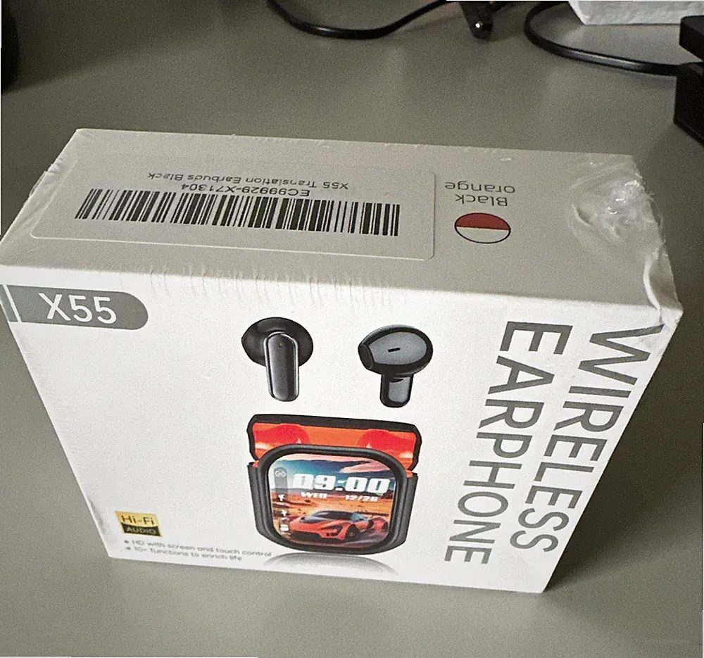 TWS X55 In-Ear-Kopfhörer Bluetooth kabellos Touch Anruf Geräuschred. 10 mm