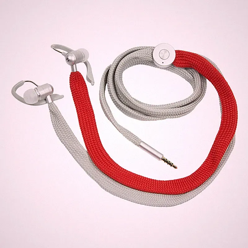 Typhoon Headset 3,5mm Klinke Grau/Rot stereo Kopfhörer Sport Smartphone