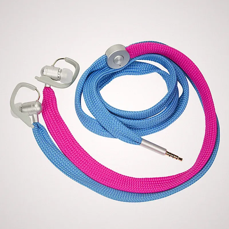 Typhoon Headset Kopfhörer In-Ear 3,5mm Klinke blau/rot Handy Smartphone Sport