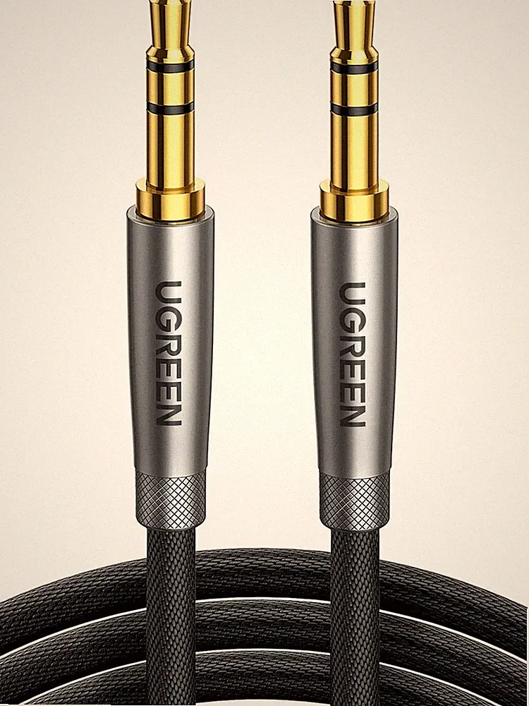 UGREEN 3,5mm Klinke Aux Kabel 2m Stereo Audio für Autoradio, Kopfhörer, PC